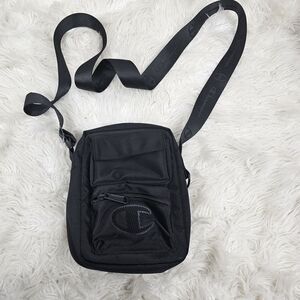 Champion Athletic Crossbody Purse Handbag Sporty Black